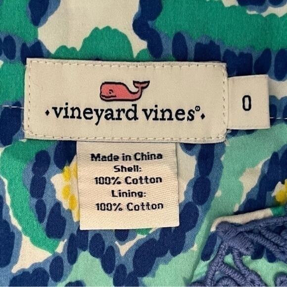 Vineyard Vines 100% Cotton Floral Lace Cottage Feminine Dress NWOT Size 0 - Picture 9 of 12